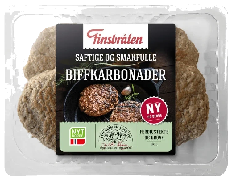 Biffkarbonader Pannestekt 360g Finsbråten