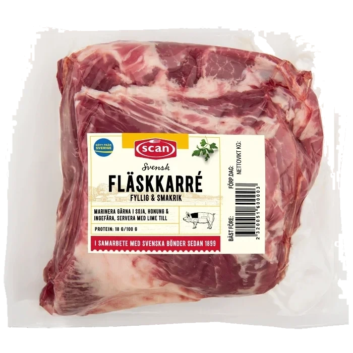 Fläskkarré Färsk benfri ca 1,1kg Scan