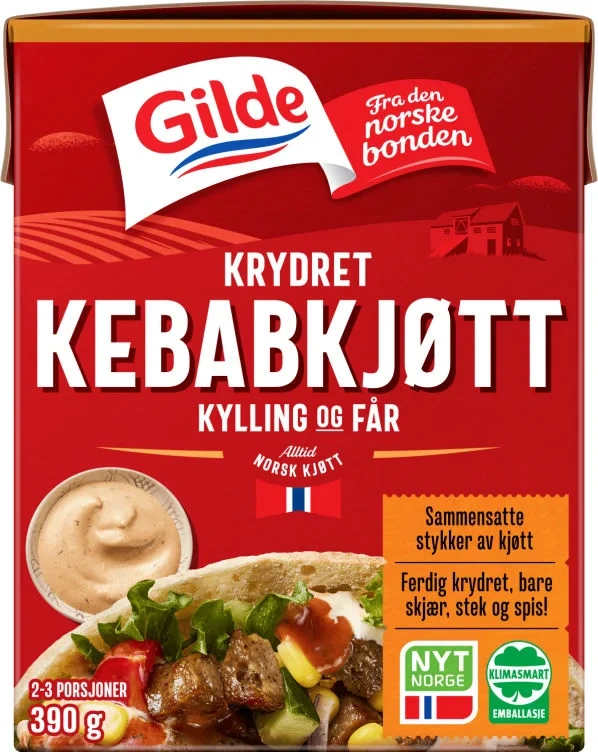 Kebabkjøtt 390g Enh