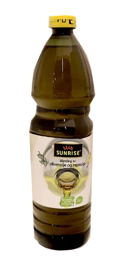 Sunrise Oliven- og Rapsolje 1l