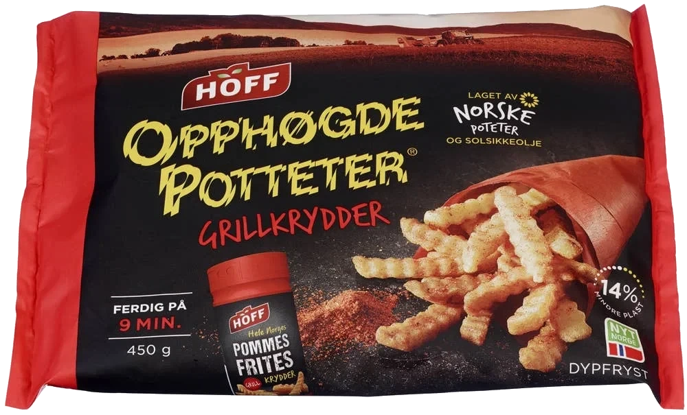 Opphøgde Poteter med Grillkrydder
