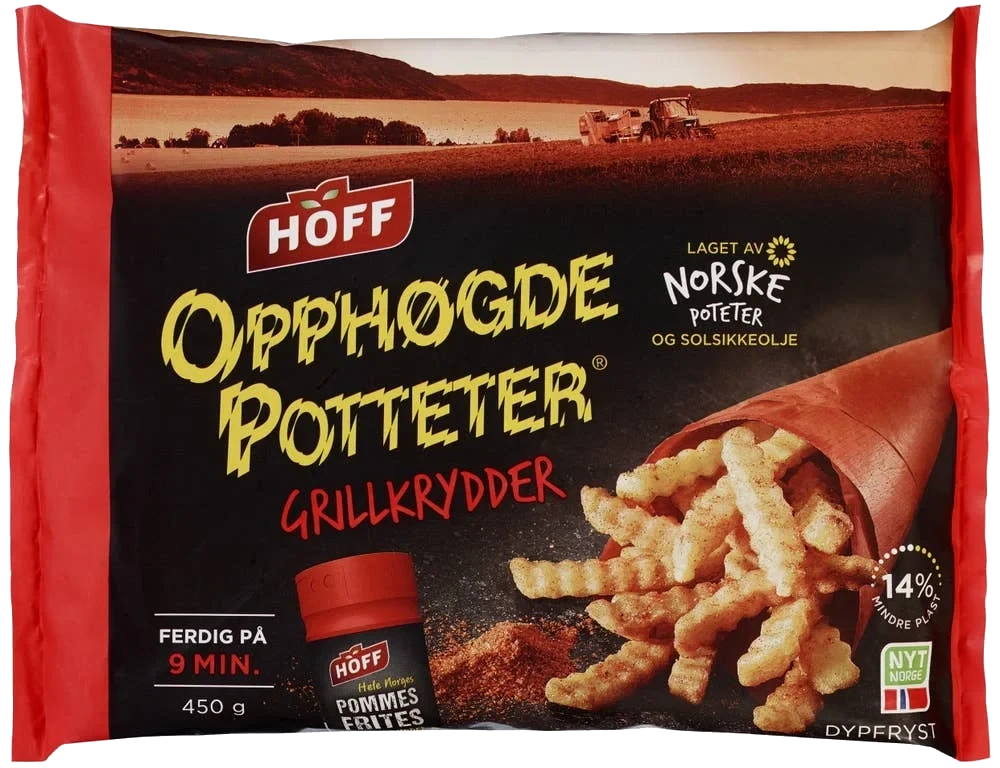 Opphøgde Poteter med Grillkrydder