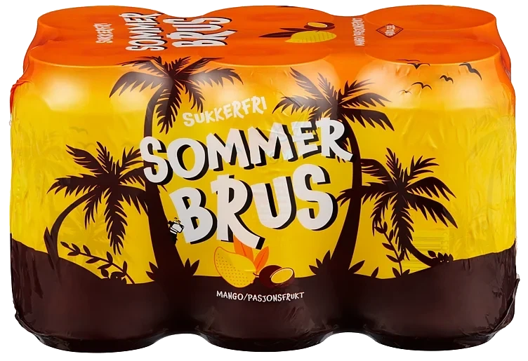Sommerbrus u/Sukker 0,33lx6 boks Aass