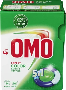 Omo Expert Color Vaskekapsler 5i1 14stk