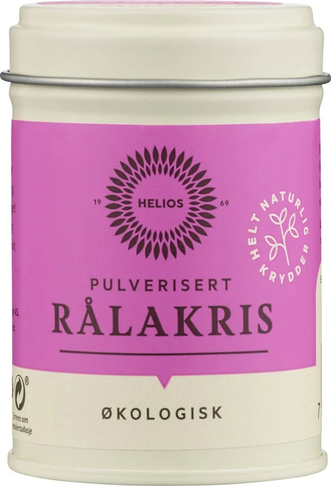 Økologisk pulverisert rålakris