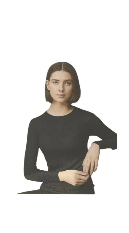 Wool Long Sleeve Black M/L Pierre-Robert