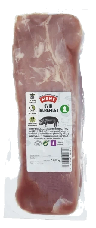 Svin Indrefilet hel Ca500g Meny
