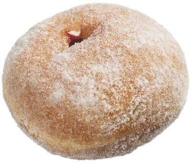 Berlinerbolle med Bringebær