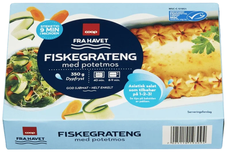 Coop Fiskegrateng med Potetmos 350g