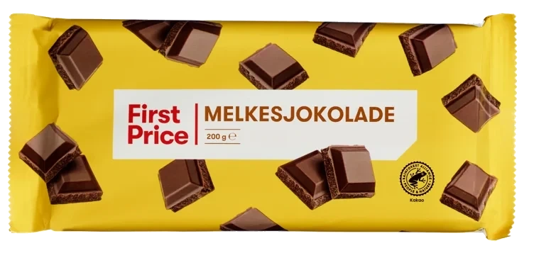 Melkesjokolade 200g First Price