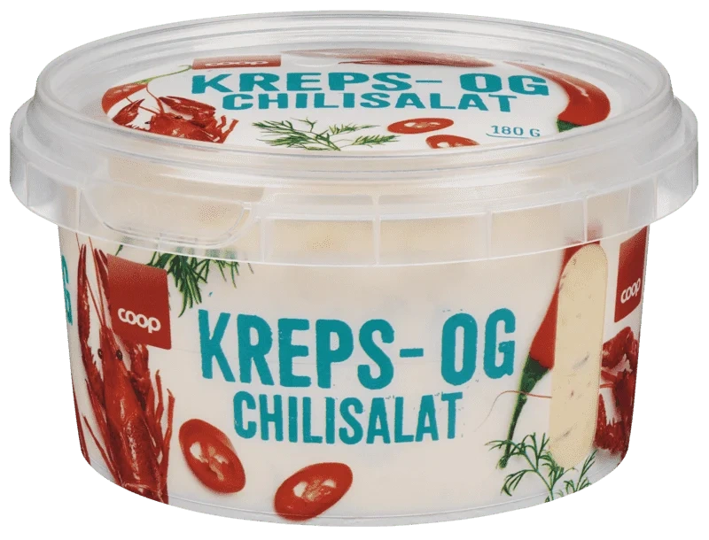 Kreps- og Chilisalat 180g Coop