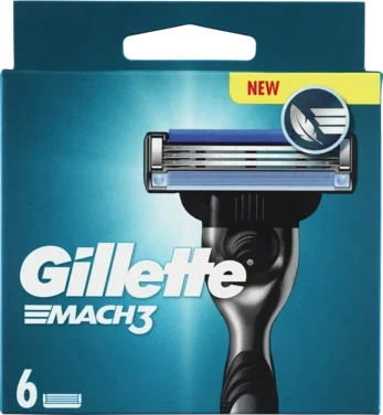 Barberblad Mach3 6stk Gillette