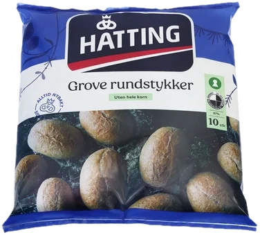 Grove Rundstykker 600g Hatting