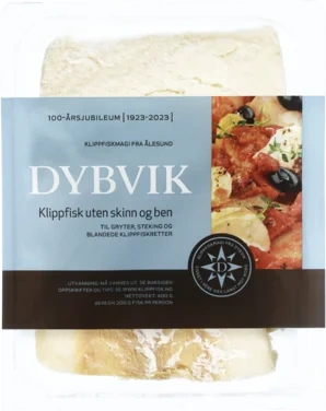 Klippfisk U/Skinn&Ben 400g Dybvik
