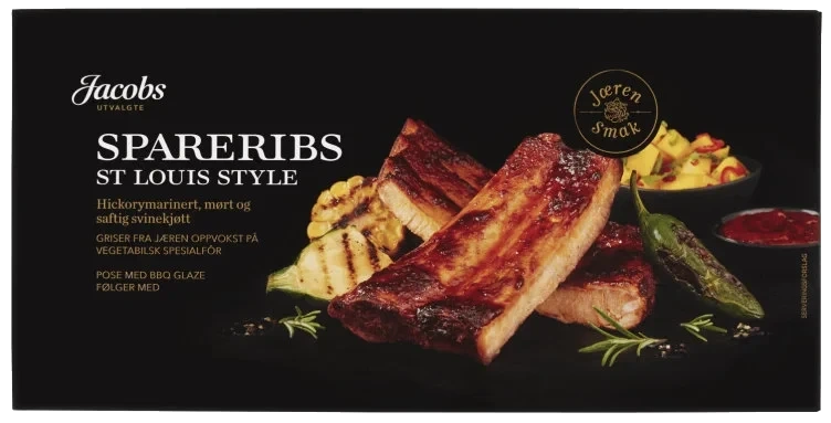 Spareribs Ca700g Jacobs Utvalgte