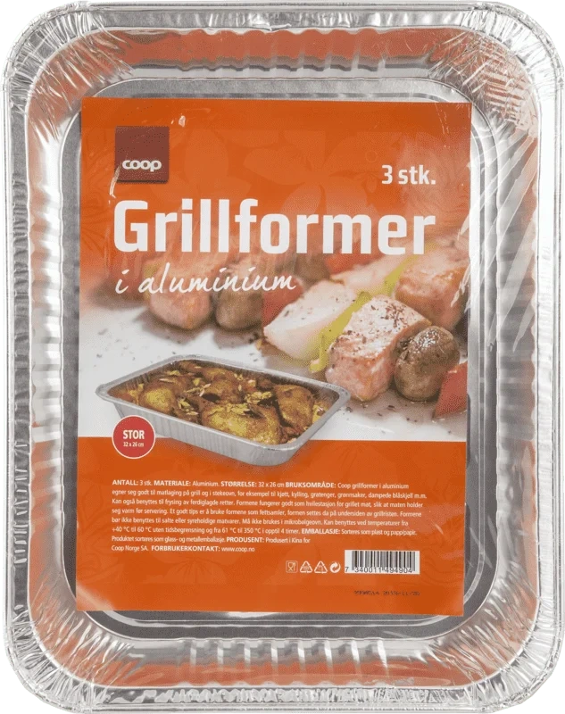Coop Grillformer 3stk