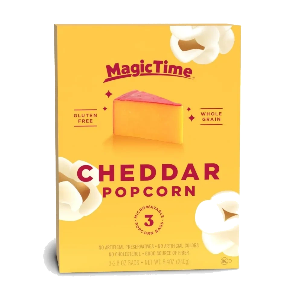 Magic Time Yellow Cheddar Popcorn 3-pack 240 g