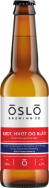 Rødt Hvitt og Blått - Glutenfri - 0.33l Flaske - 4.7%
