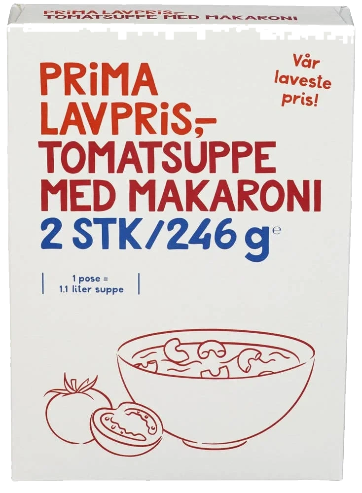 Tomatsuppe med makaroni