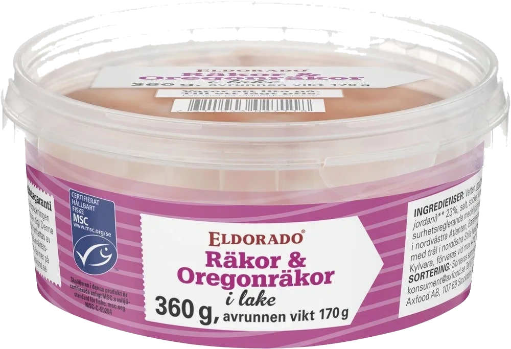 Räkor och Oregonräkor i Lake MSC
