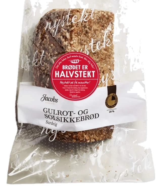 Jacobs Gulrot&Solsikkebrød Halvstekt