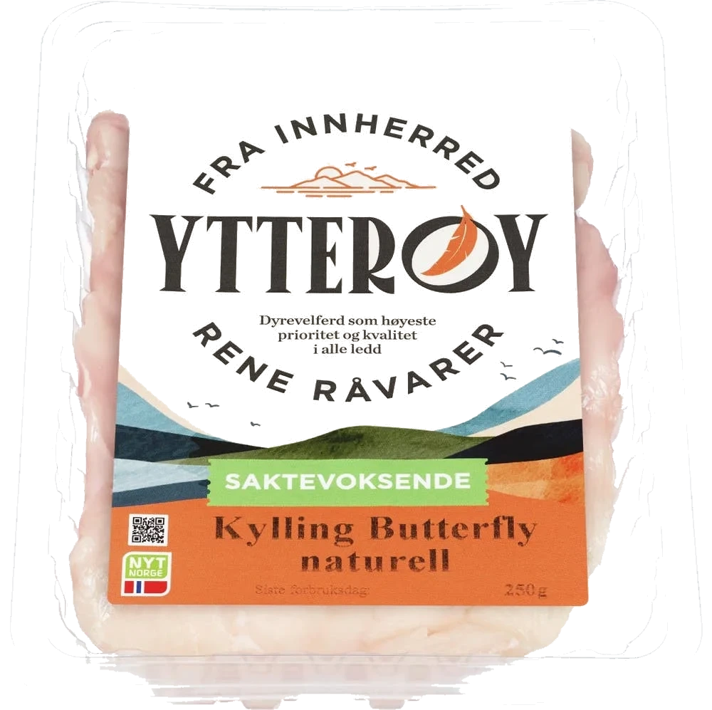 Kylling Butterfly naturell