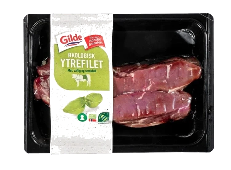 Ytrefilet Av Storfe i skiver Økologisk