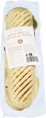Panini Mozzarella, Pesto&Tomat 185g