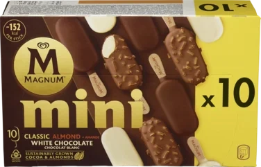 Magnum Dessert Is Minipinne Classic+ Almond+ White 10x55ml