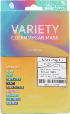 Barulab The Clean Vegan Mask Variety