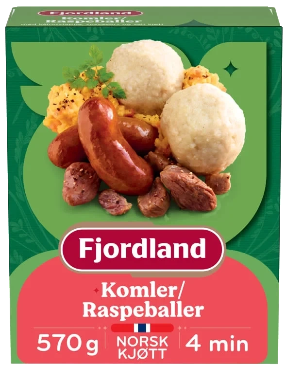 Fjordland Komle/raspeball 570 Gram