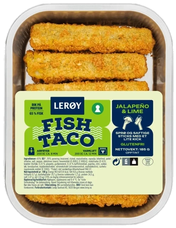 Fish Taco Jalapeno&Lime 185g Lerøy