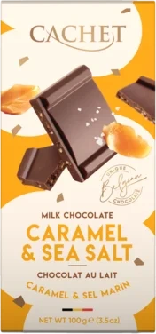 Cachet Milk Chocolate Caramel & Sea Salt 100g