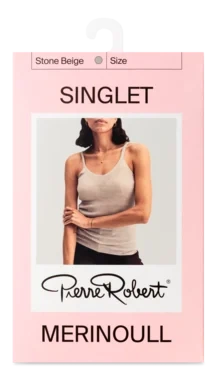 Wool Singlet Stone Beige Xl Pierre Robert