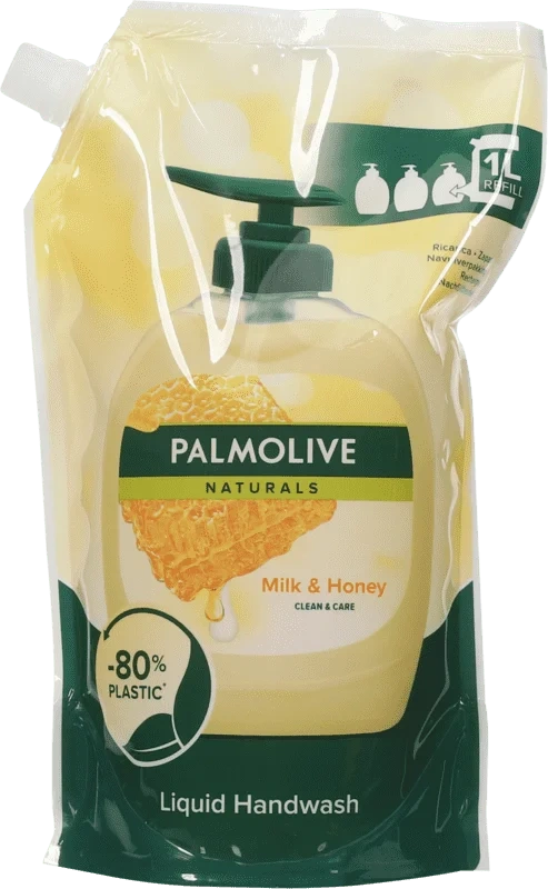 Palmolive Håndsåpe Milk & Honey 1000ml pose