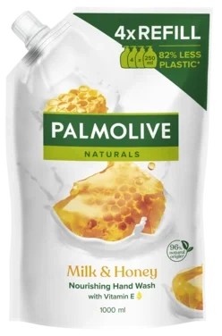 Palmolive Naturals Milk And Honey Refill Pose Flytende Håndsåpe 1000 ml