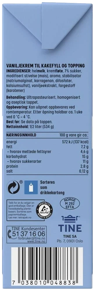 Piano vaniljekrem