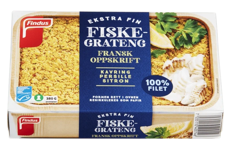 Findus Ekstra Fin Fiskegrateng 380g