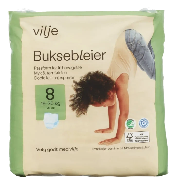Buksebleie Str 8 28stk Vilje