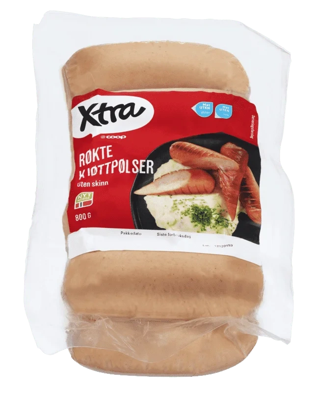 X-tra Kjøttpølse uten Skinn 800g