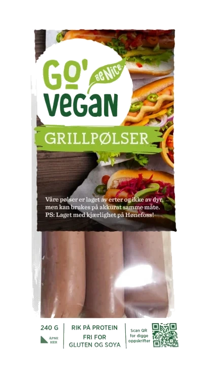 Grillpølse 240g Go' Vegan