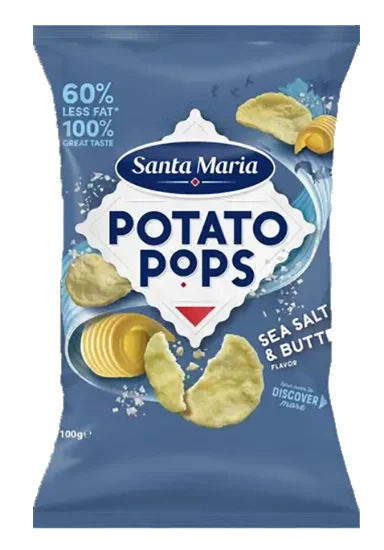 Santa Maria Potato Pops sea salt & butter 100G