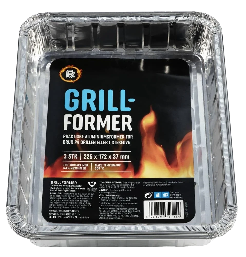 Grillformer i aluminium