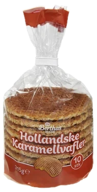 Karamellvafler 10pk 315g Berthas