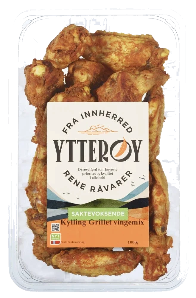 Grillet kyllingvingemiks
