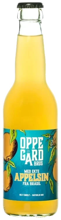Oppegård Brus Appelsin 330ml Glassflaske