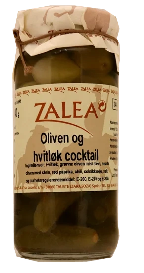 Oliven Og Hvitløk Coctail 230g