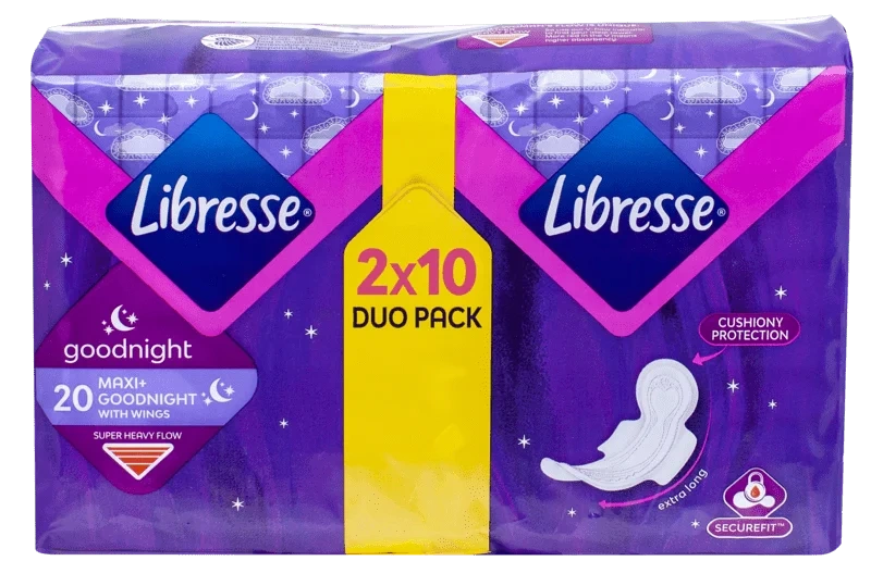 Libresse Bind Maxi Goodnight Wing Duo 20stk