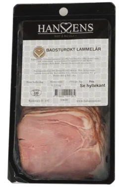 Badsturøkt Lammelår Sk Ca 250g Hanssens
