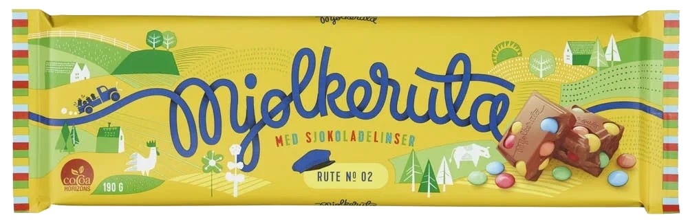 Melkesjokolade med Sjokoladelinser